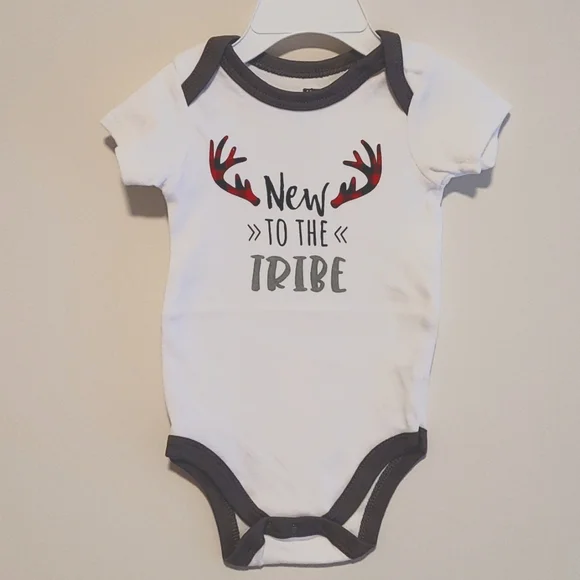Hudson Baby Onesie New To The Tribe - Picture 1 of 9